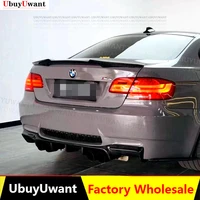 For BMW E92 Spoiler  2005-2012 3 Series 2 Door   M3 E92 Coupe Spoiler Carbon Fiber Look Rear Trunk Wing Car Body Kit Accessories