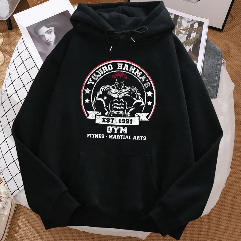 

Толстовка baki мужская с длинным рукавом, Свитшот 90-х годов, кавайная одежда, винтажный спортивный костюм