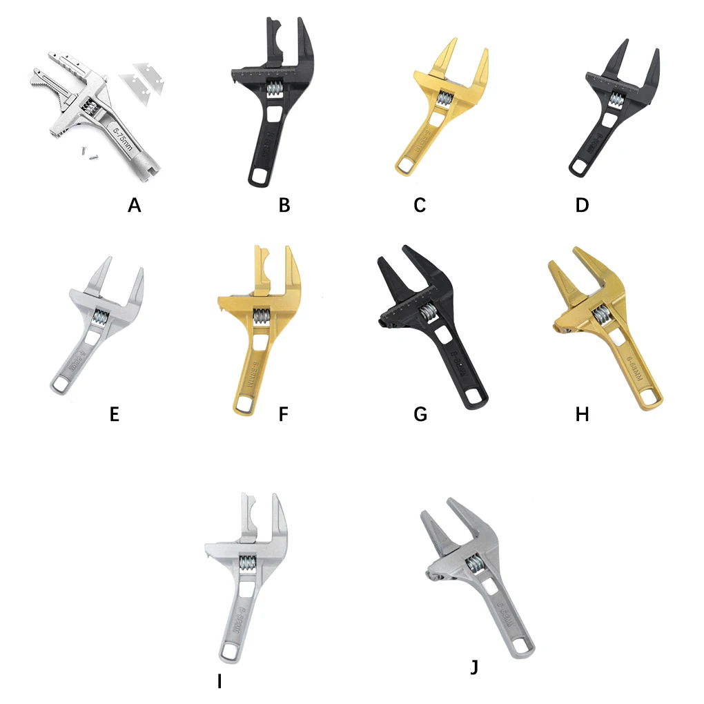 

Сантехнический ключ с короткой ручкой, большой открывающийся гаечный ключ, инструмент для ремонта смесителя