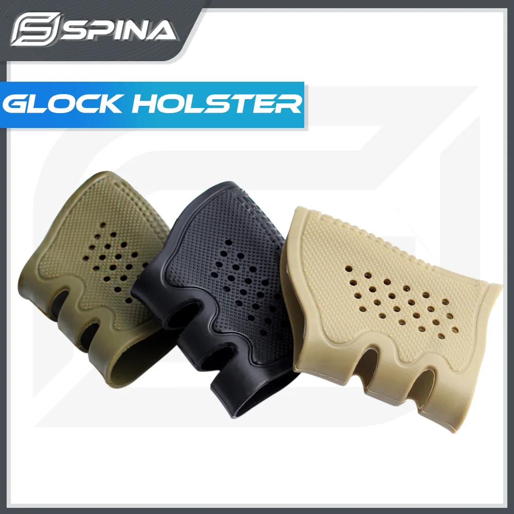 

Rubber Anti-slip Tactical Gun Tire Gun Protects Black Tactical Glove Glock Holster Glock Holster For Glock 17 19 20 21 22 31 32