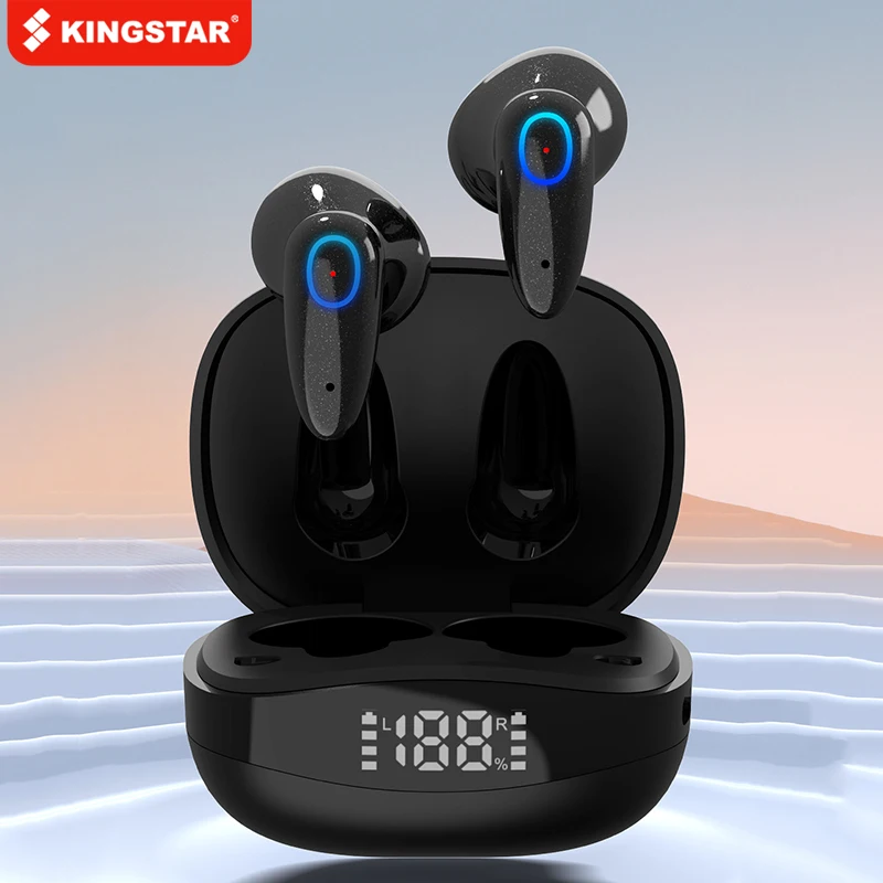 

TWS-наушники KINGSTAR KS55 с поддержкой Bluetooth и светодиодным дисплеем