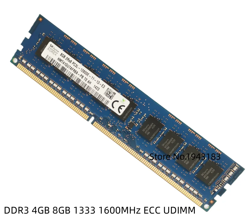 Memória Pura do Servidor do Ecc de Hynix Ddr3 4gb 1333 1600mhz Pc3l10600e 12800e 2rx8 Ram