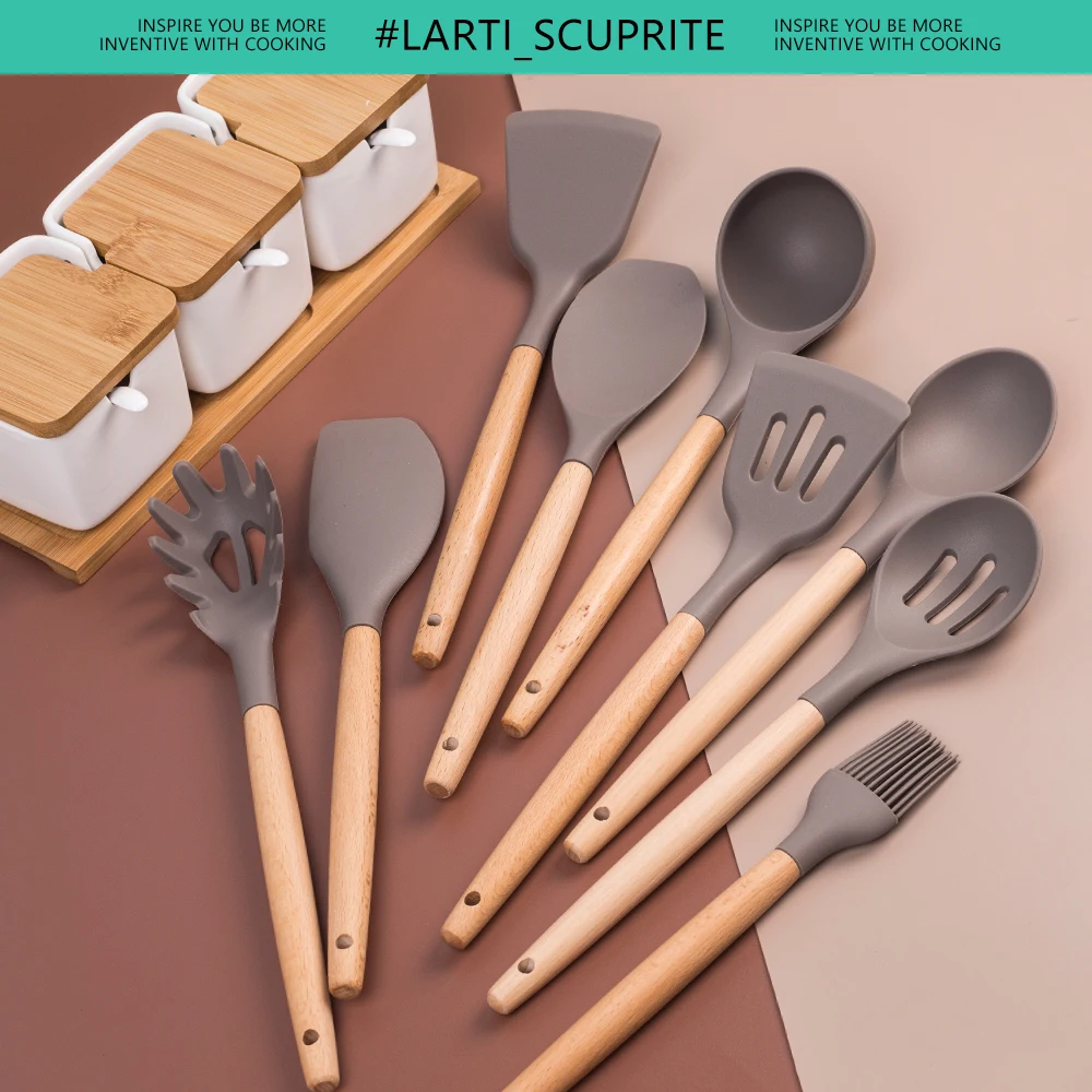 Набор Кухонной силиконовой утвари столовые приборы хорошего качества