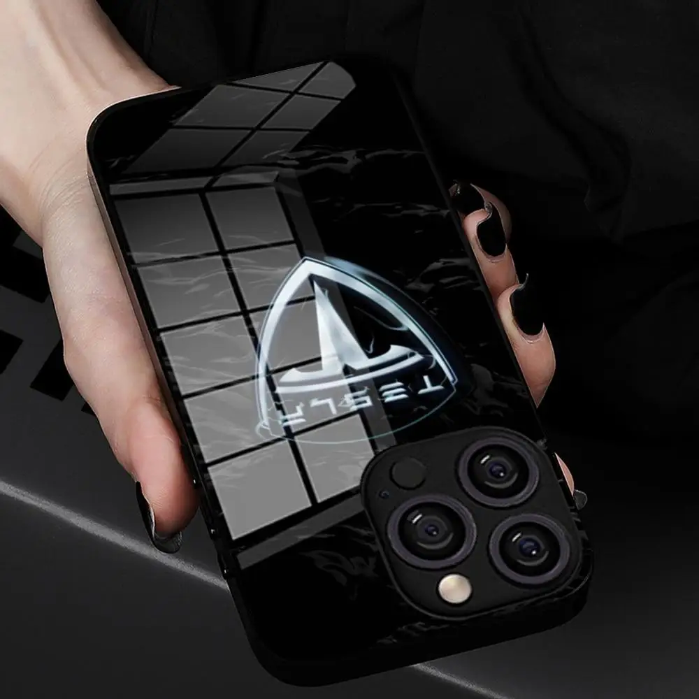 Electric Car T-TeslaS Phone Case NEW 2024 Tempered Glass For IPhone 16 15 Promax 14 13 Pro 12 11 plus Covers