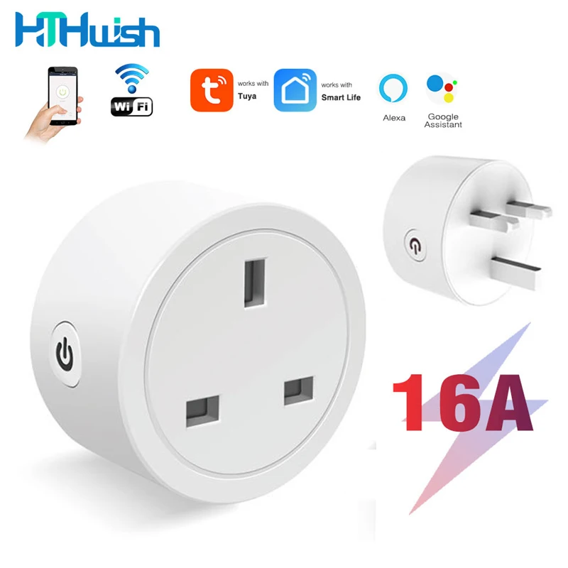 

Смарт-розетка Tuya с Wi-Fi, 16 А, голосовое управление