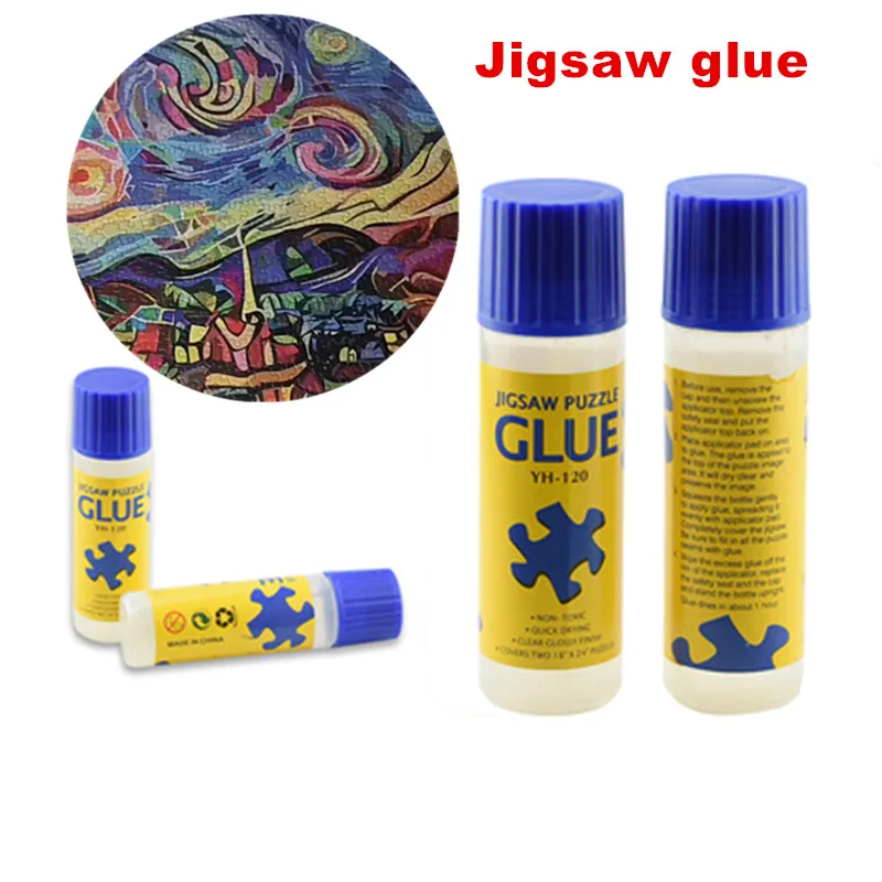 

120ml Jigsaw Puzzles Glue Conserver Self Apply Fast Dry DIY Sticking Paper Adhesives Glue for Office School Supplies