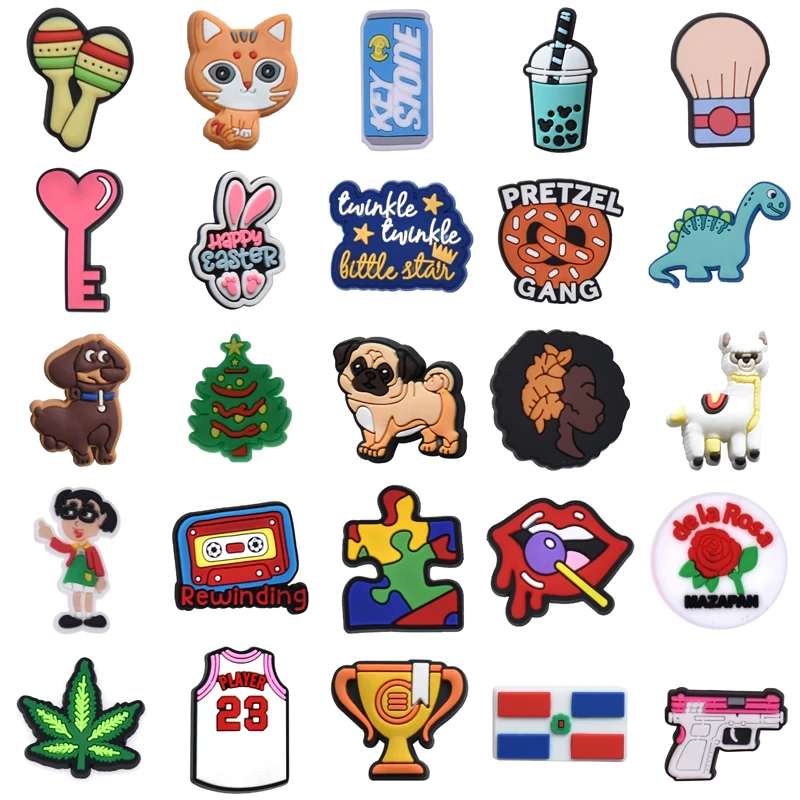 

Gifts Set Jeans Girl Boy Men Kids Shoe Charms Wholesale Bulk Packs Shoes Accessories Para Pins Decorations for Crocs Women Charm