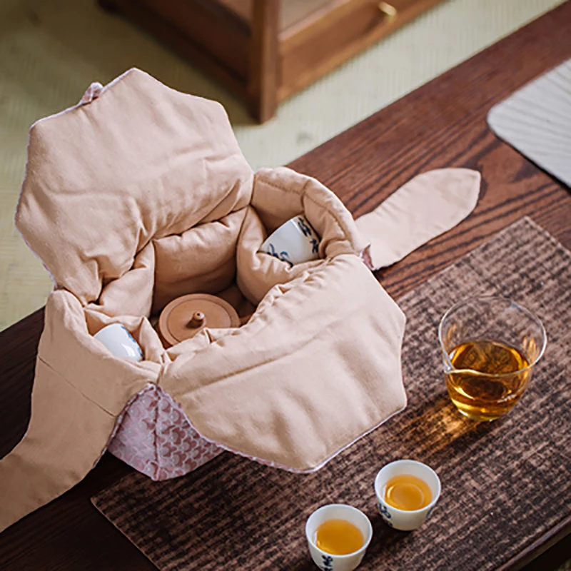 

Chinese Style Kung Fu Tea Teaware Storage Bag Pouch Portable Tea Set Empty Package Cloth Bag Outdoor Travel Tea Set Cozy Cozies