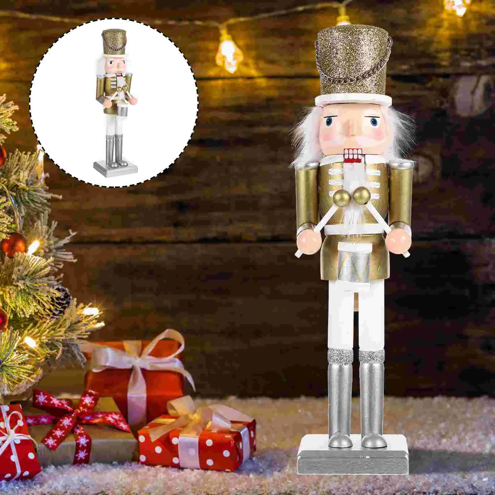 Рождественский Щелкунчик настольный орнамент деревянные Щелкунчики декор