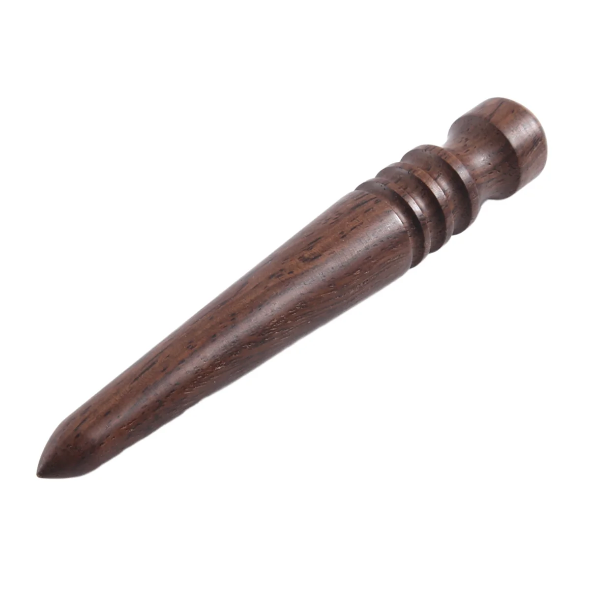 Wooden Leather Burnisher Tool - Tapered Edge Slicker Features 4 Grooves for Burnishing of Various Thicknesses