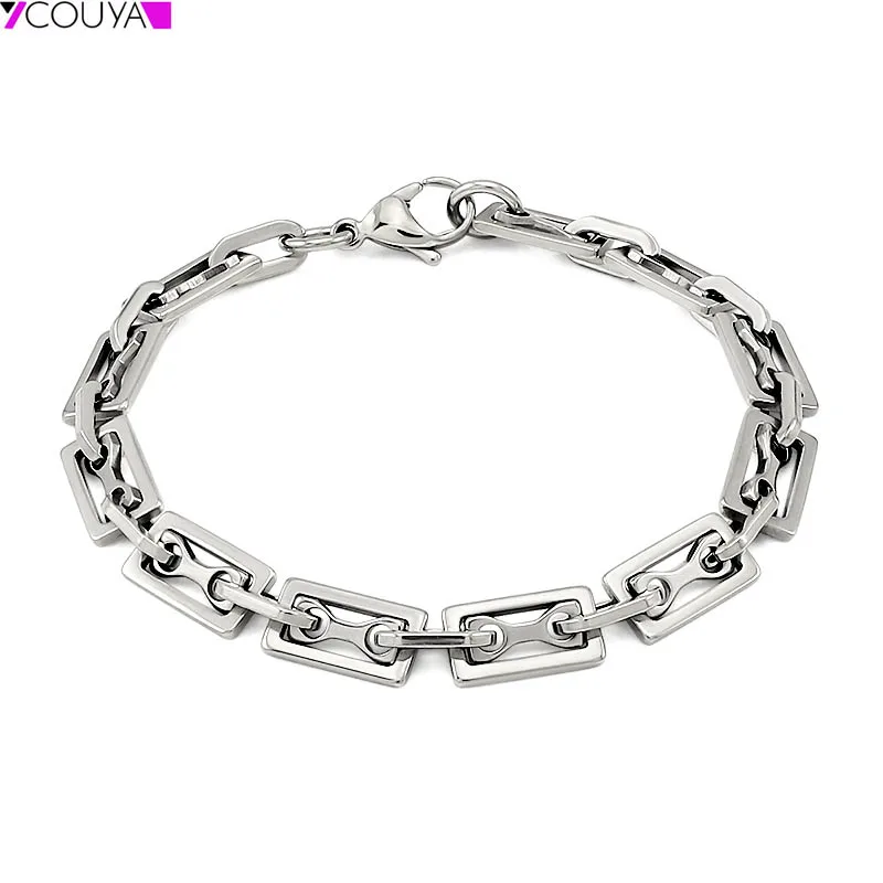 Серебряный золотой цвет Женский массивный браслет ожерелье ювелирный набор панк