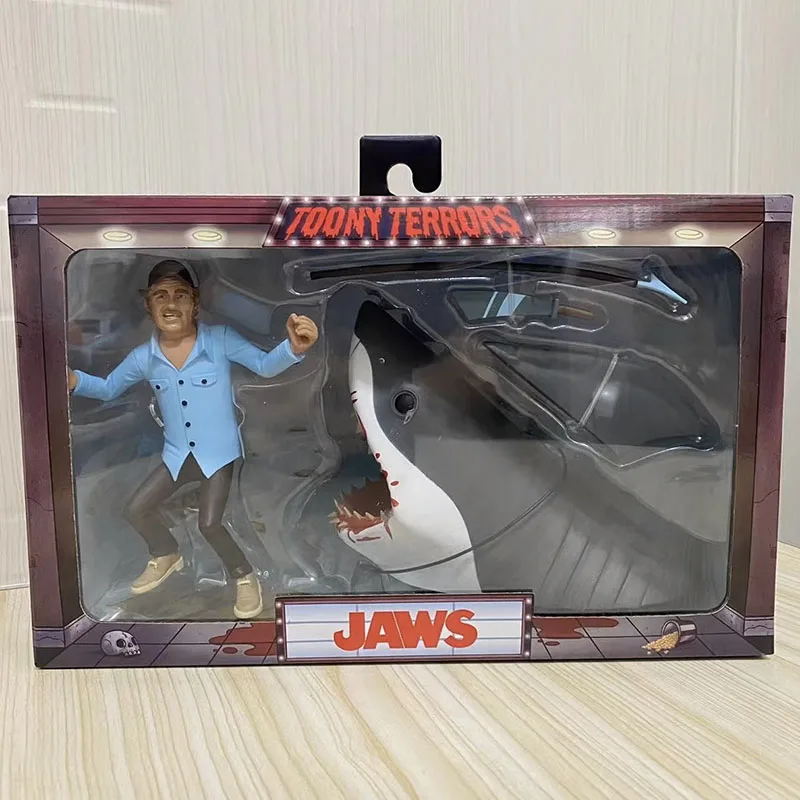 Фото Тони Terrors NECA 03346, фигурка JAWS Hooper, экшн-фигурки, аниме, ПВХ, подвижная модель, кукла, орнамент, игрушки, оригинальный подарок для детей №1