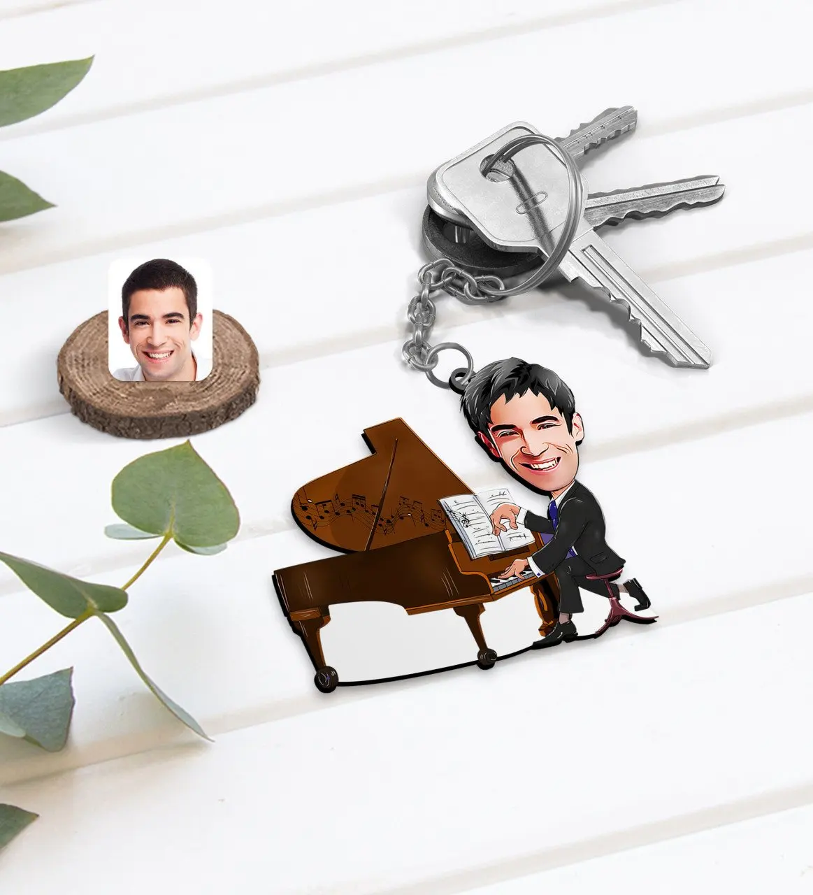 

Персонализированные мужские музыкальные элементы, мужские и карикаты, деревянные элементы