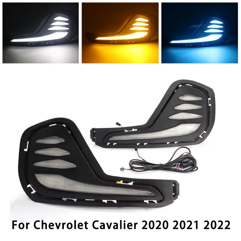 Противотуманные фары для Onix Chevrolet светодиодные DRL передняя лампа Cavalier 2020 2021 2022