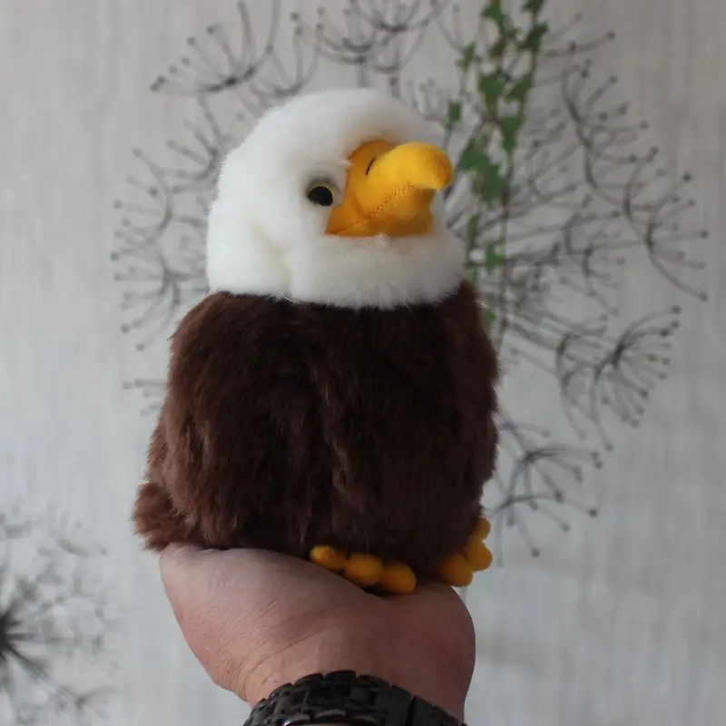 

small plush cute eagle toy high quality simulation eagle doll gift About 17cm