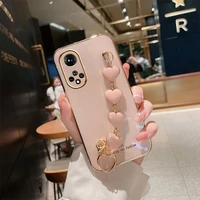 new luxury bracelet cover for honor50 case for honor 50 silicone case for huawei honor 20s 20 10i 30 pro plus 10 50 lite case