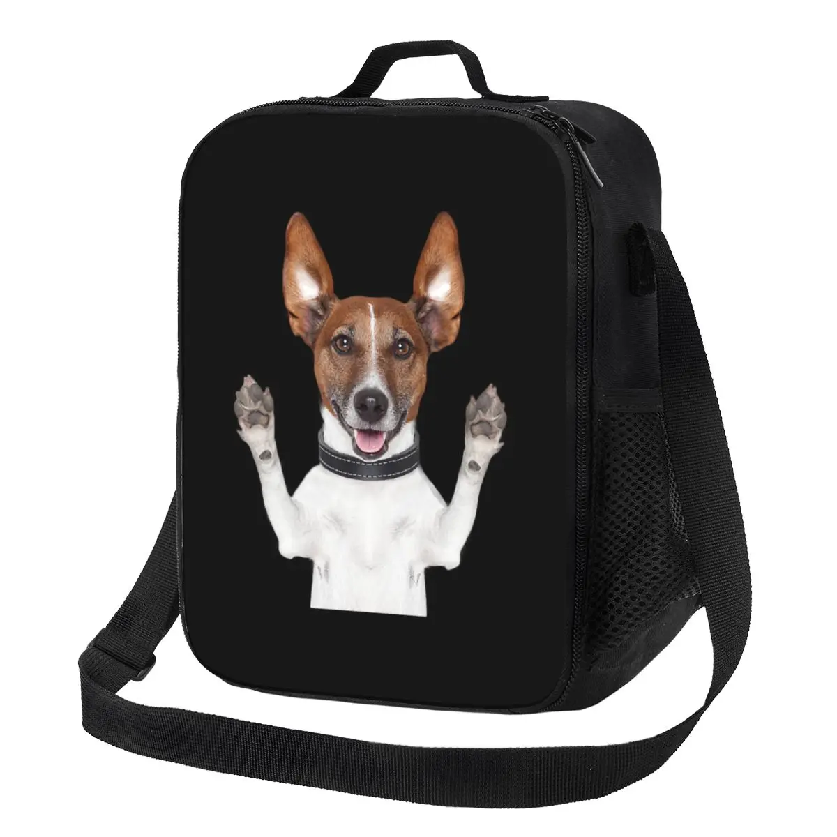 

Funny Dog Jack Russell Terrier Meme Portable Lunch Boxes Waterproof Pet Lover Thermal Cooler Food Insulated Lunch Bag Office
