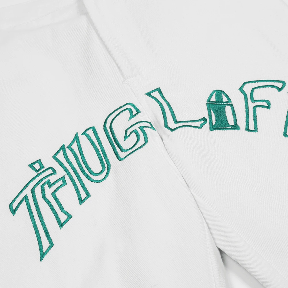 American Tide Brand Letter Embroidery Jeans Men's Street Trend Loose Straight Trousers Brand Casual Wide-leg Pants Baggy Jeans