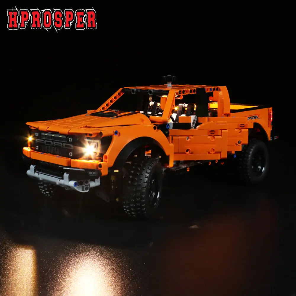 

Hprosper LED Light For 42126 Ford F-150 Raptor Building Blocks Lighting Toys Only Lamp+Battery Box(Not Include the Model)