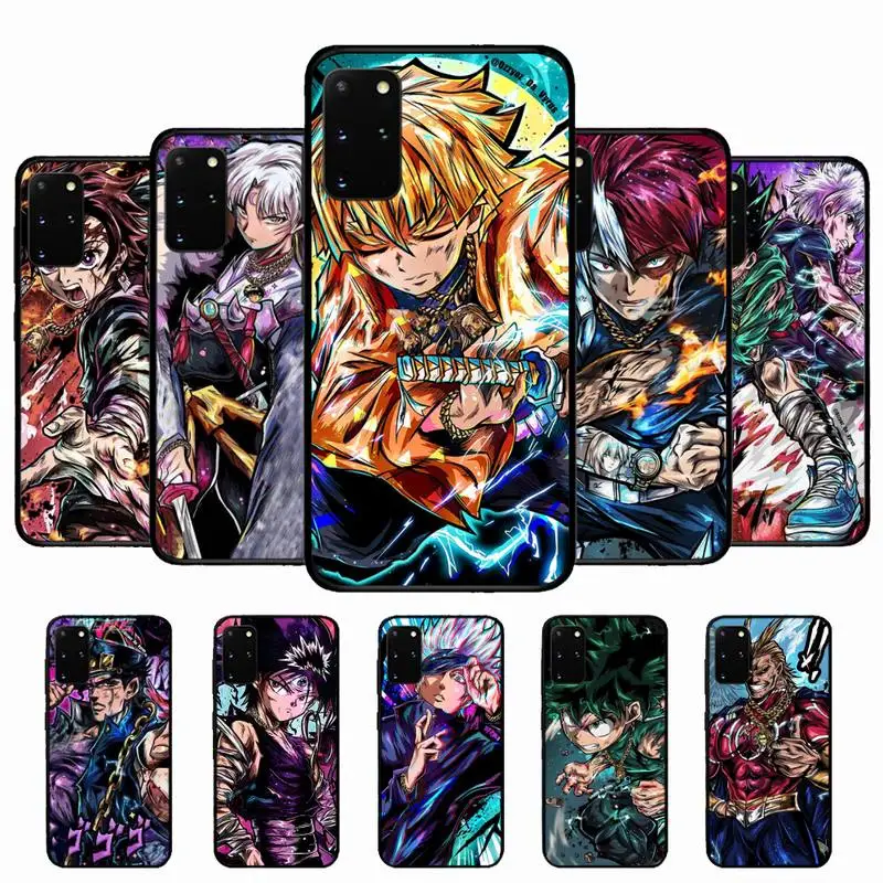

Anime Art Jujutsu Kaisen Gojo Demon Slayer Phone Case For Samsung S 9 10 20 21 22 23 30 23plus lite Ultra FE S10lite Fundas
