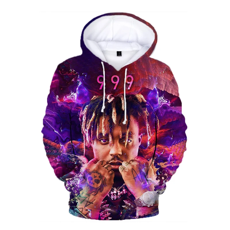 

2021 RIP 999 Juice Wrld 3d 3D Hoodie Pullover 999 Hip Hop 3D Hoodie Pullovers Sweatshirt Men Women Pullover Hooded Fashin Tops