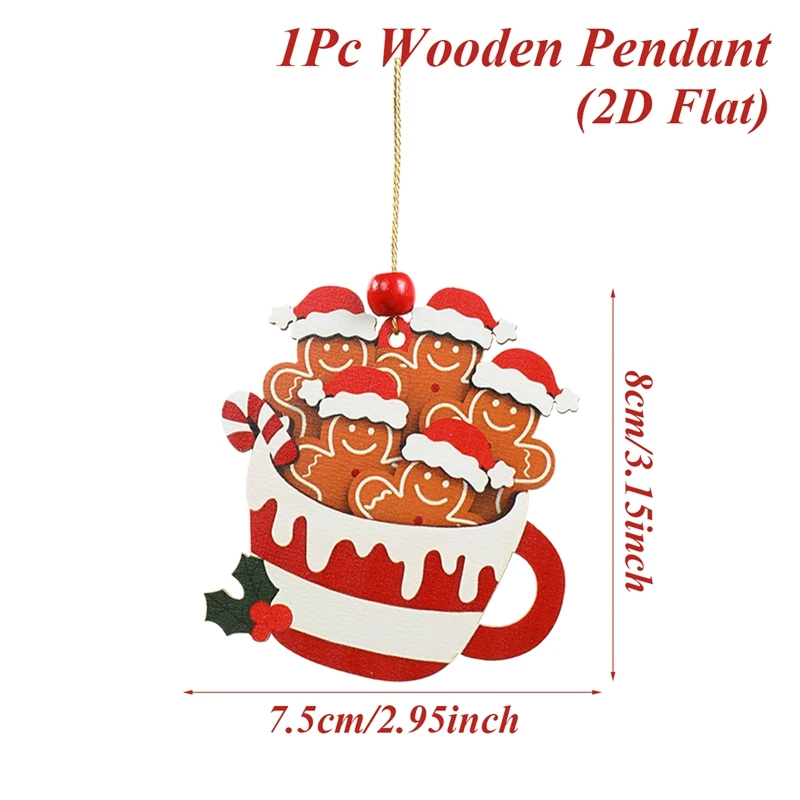 

Рождественский деревянный кулон