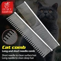 fenice professional anti corrosion grooming comb for dogs cats tapered stainless steel pins pet grooming supplies