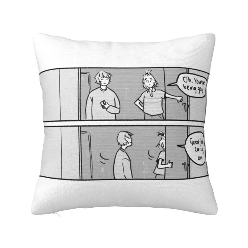 

Luxury Heartstopper TV Series Cushion Cover Soft Nick Charlie LGBT Pillow Case for Sofa Car Square Pillowcase Home Decorative