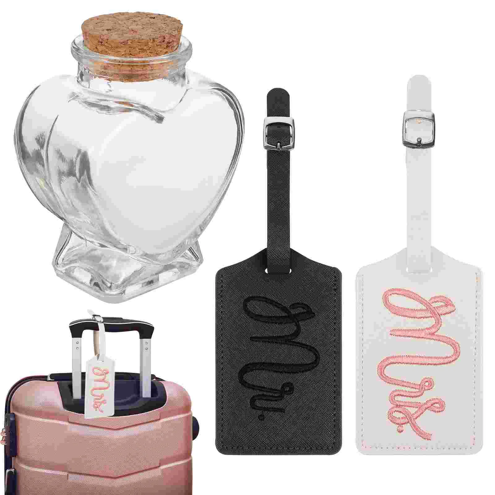 

Gifts Honeymoon Weddingbottles Andmr Clearluggage Tags Bridal Sand Shower Favors Essentials Couple Bride Gift Wishing Jar The