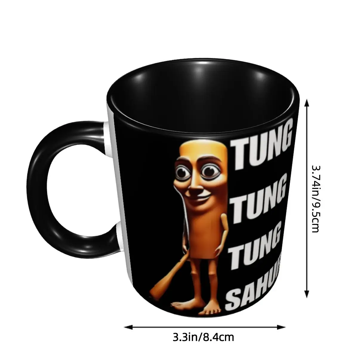 Фото Tung Tung Tung Sahur Забавная кружка Ramadan Meme, милая итальянская чашка для чая Brainrot, подарки для женщин и мужчин №3