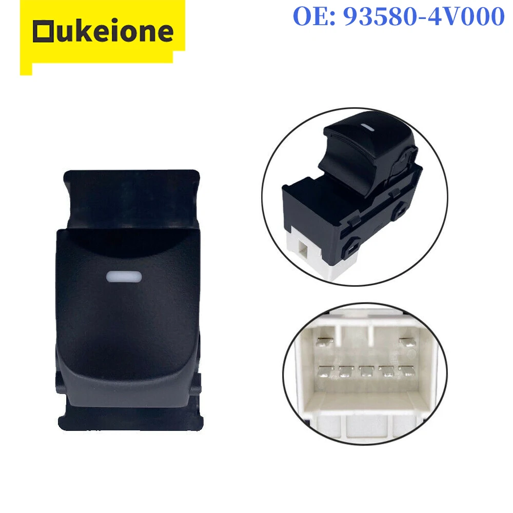 

Automotive Passenger Side Electric Power Window Switch 93580-4V000 935804V000 Replacement for Hyundai Elantra 2012-2016