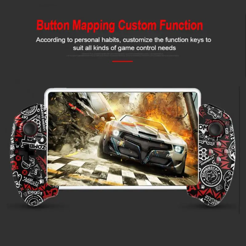 

Handle Double Rocker Portable Retractable Wireless Mobile Switch For Android Ios Stretching Game Handle Flat-panel Tv Gamepad