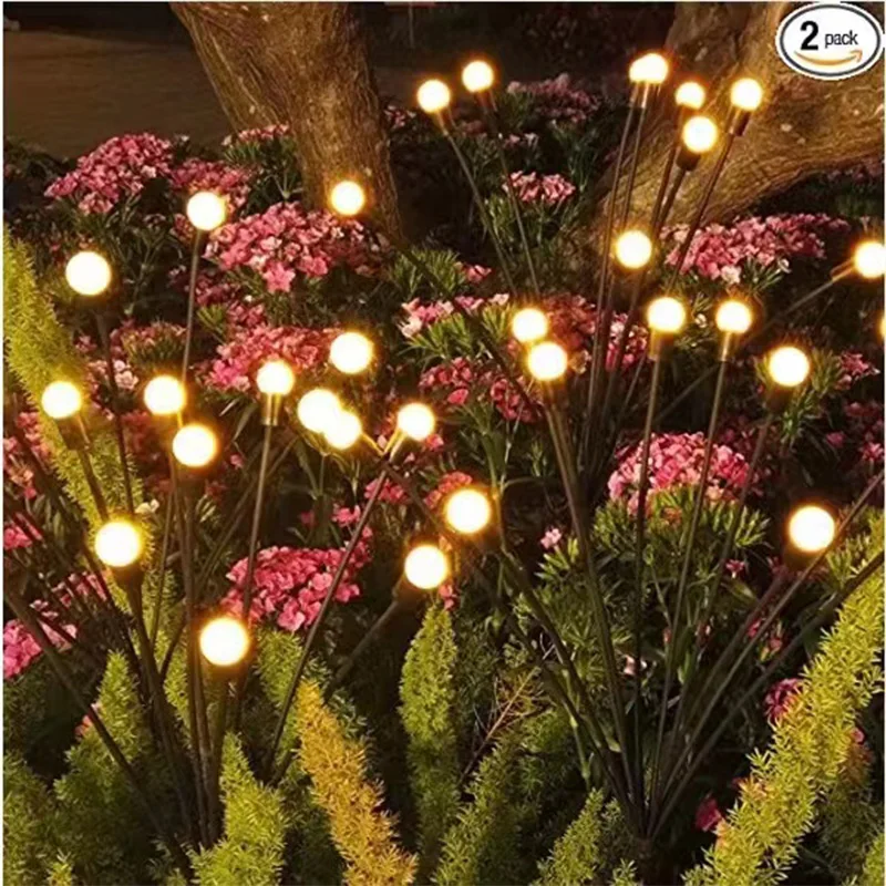 Solar Garden Lights - Solar Swaying Light, Solar Outdoor Lights, Solar Garden Decorative Lights Yard Patio Pathway Decoration