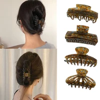 acrylic marble women girls hair claw acetate cute hair clip hairpins for ladies hair crab clamp hair accessories headwear