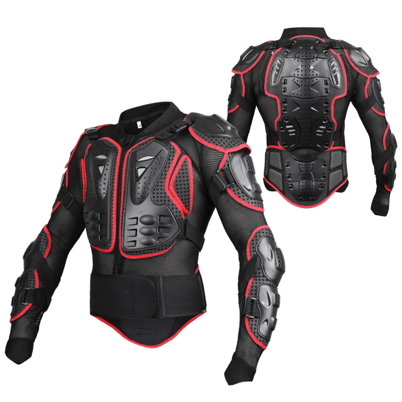New Full Body Motorcycle Armor Motorcycle Protective Armor Motorcycle Riding Jacket Spine Shoulder Chest Protection Size S-4XL