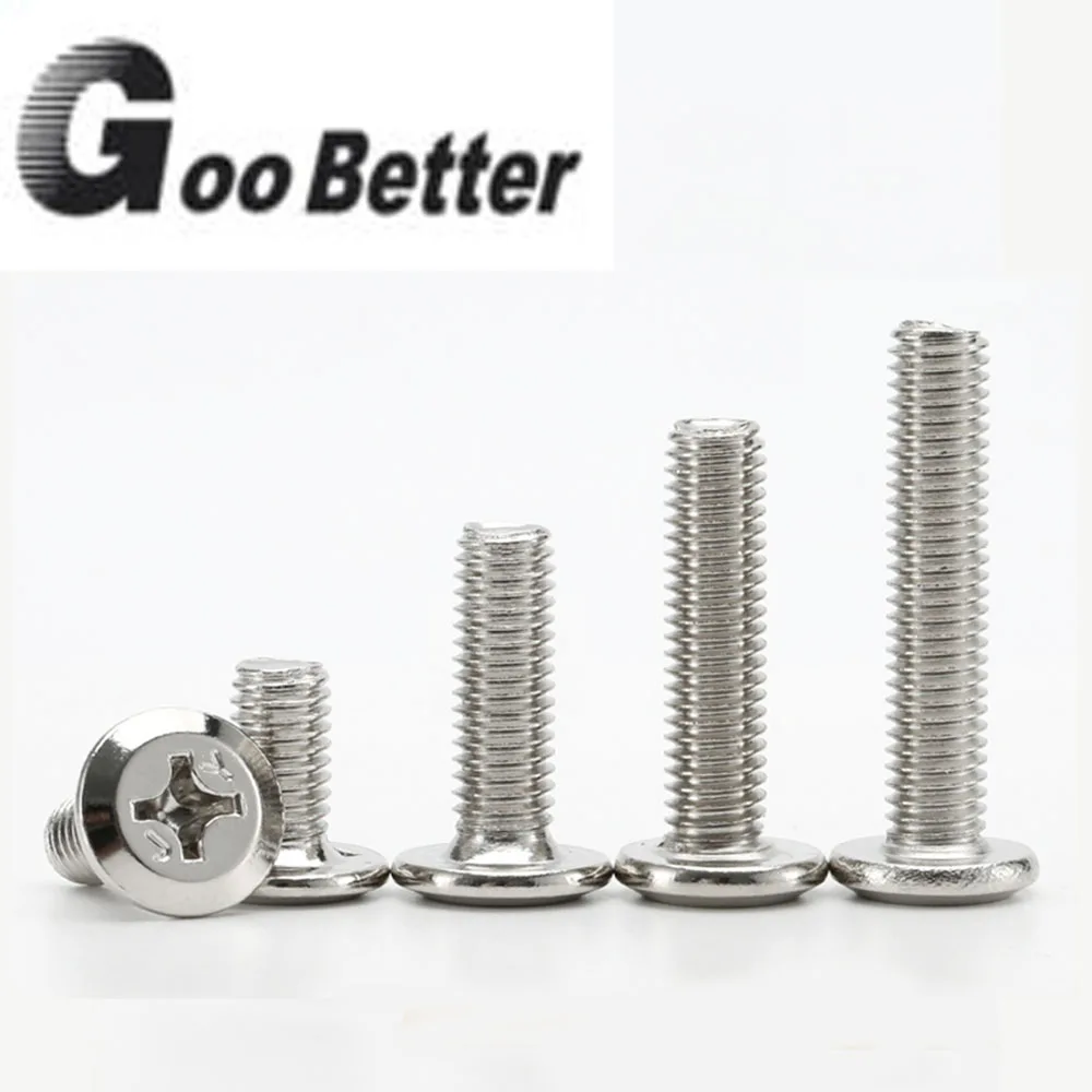 Beveled flat head screw chamfered cross screw hardware home crib cabinet chair accessories M6