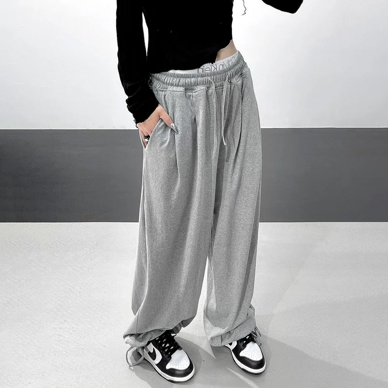 Oversize Gray Joggers Sweatpants Women 