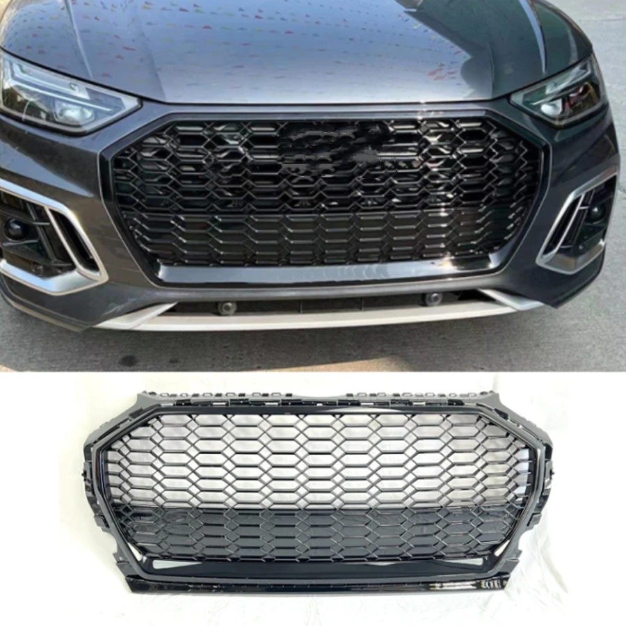 

Honeycomb Style ABS Grill For Q5 SQ5 RSQ5 2021-2023 Front Bumper Racing Grille