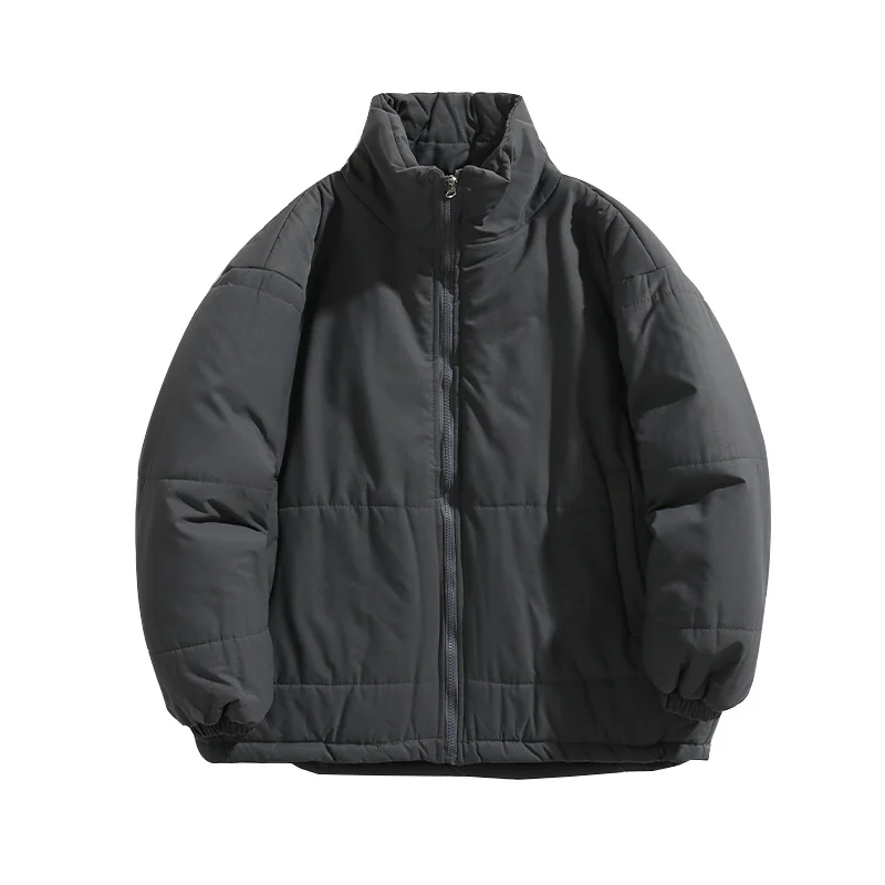 Winter Jacket Men Parkas Thicken Warm Coat Mens Stand Collar Jackets Solid Color Parka Coat Women Fashion New Streetwear