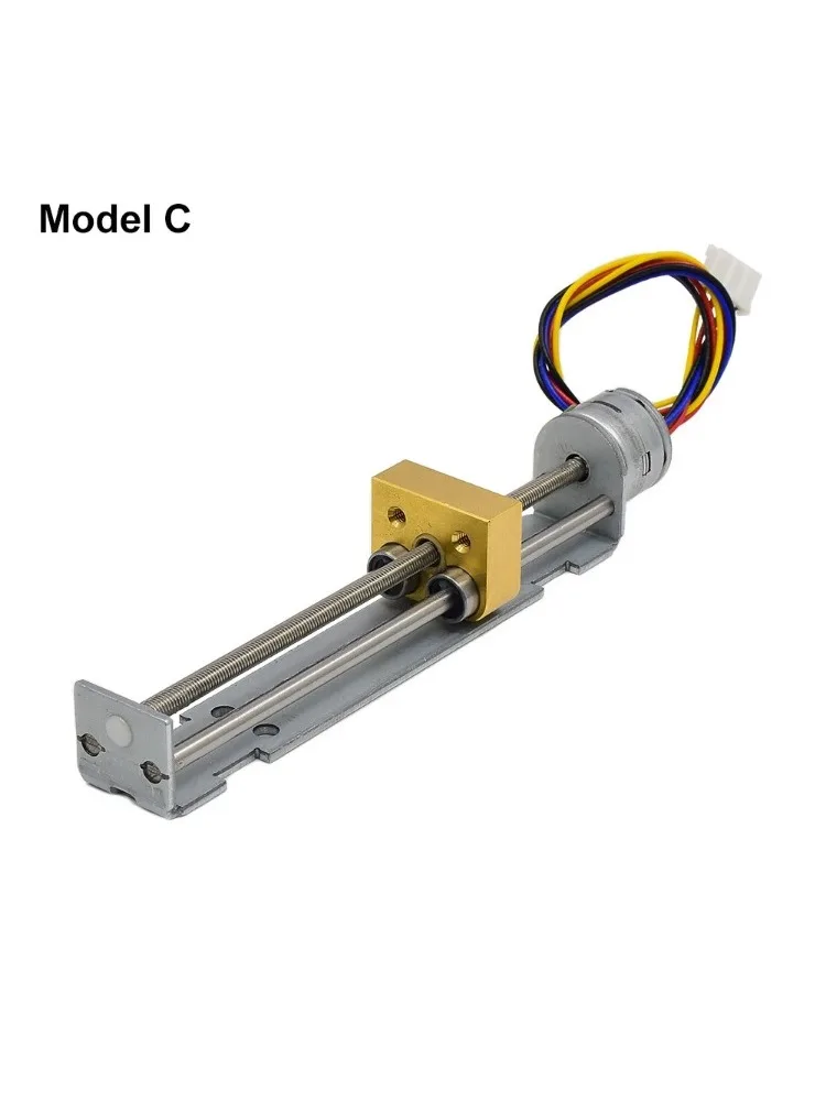 DC 5 В/12 В свинцовый линейный винт Медная гайка ползунок шаговый двигатель 2-фазный 4-проводной 22 мм/35 мм/55 мм/80 мм ход DIY 3D-принтер
