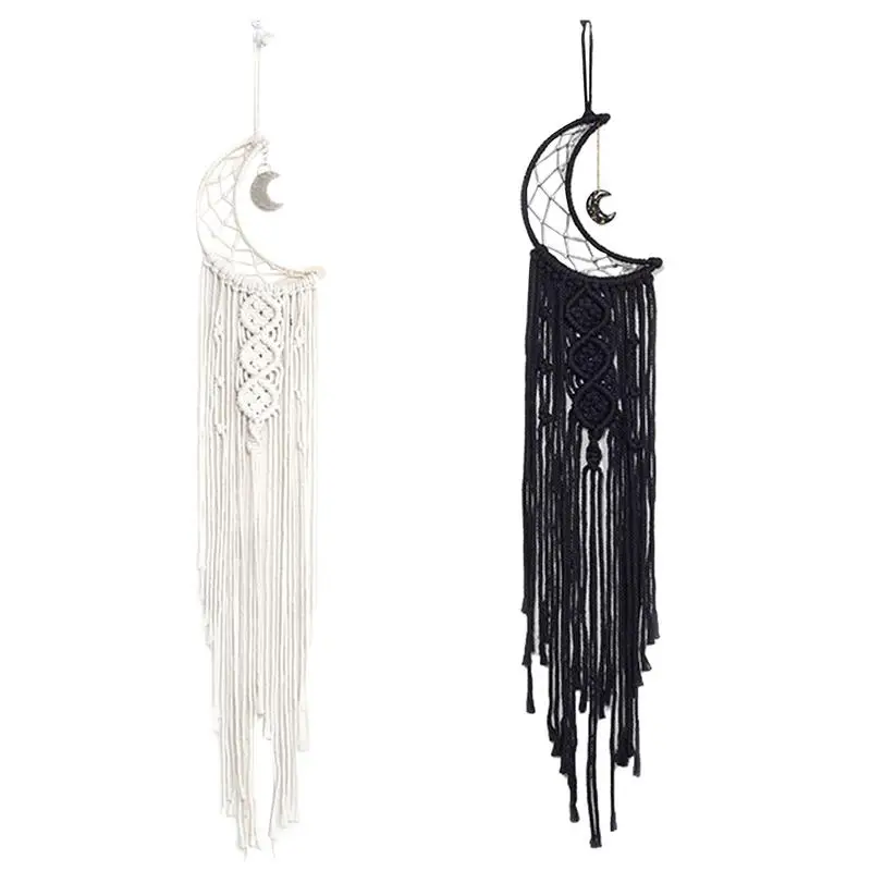 

Bedroom Dream Catchers Handmade Moon wall hanging Boho Net wind chimes home living room decorative dream catcher accessories