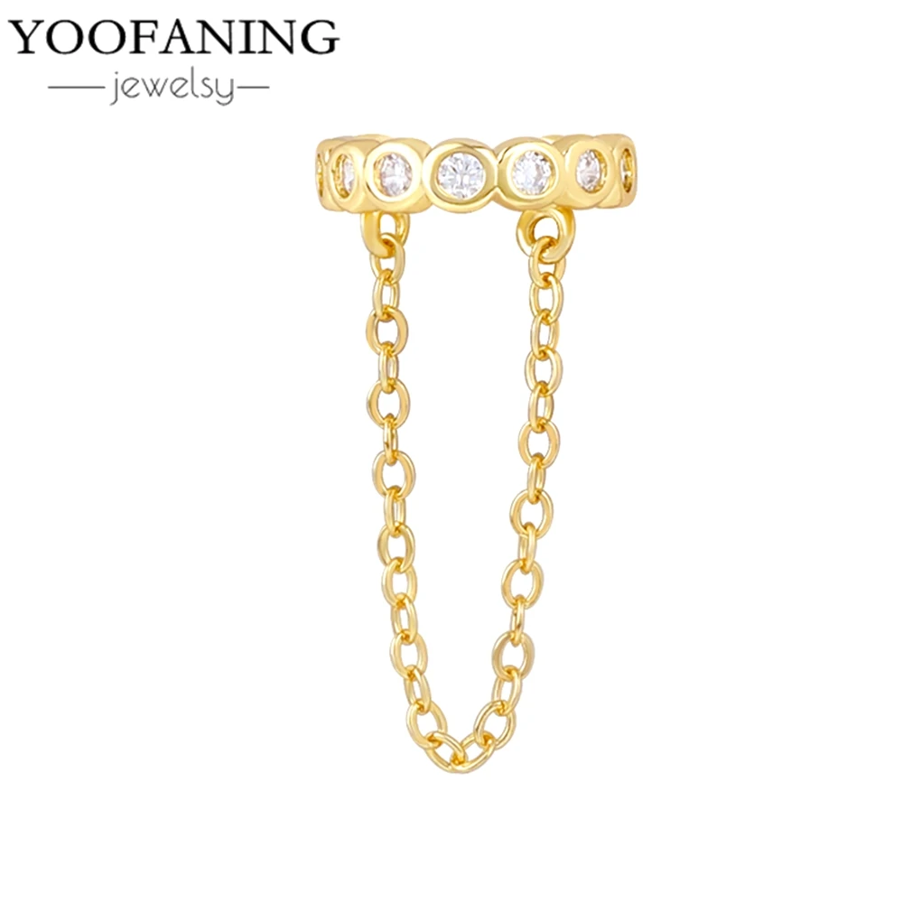 Фото Серьги-клипсы YOOFANING, 1 шт., класса люкс, из стерлингового серебра 925 пробы, милые, нежные, элегантные, для девушек, подарок на вечеринку №2