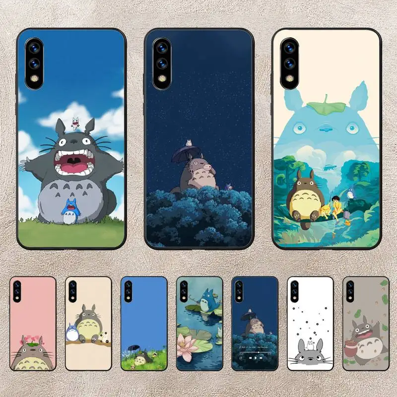 

Cute Totoro Miyazaki Anime No Face Phone Case For Huawei G7 G8 P7 P8 P9 P10 P20 P30 Lite Mini Pro P Smart Plus Cove Fundas