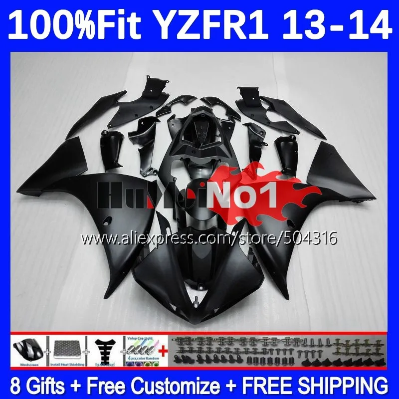 

Injection Body For YAMAHA YZF R1 R 1 1000 CC YZF-R1 YZFR1 13 14 164MC.4 YZF1000 1000CC YZF-1000 2013 2014 Fairing Flat black