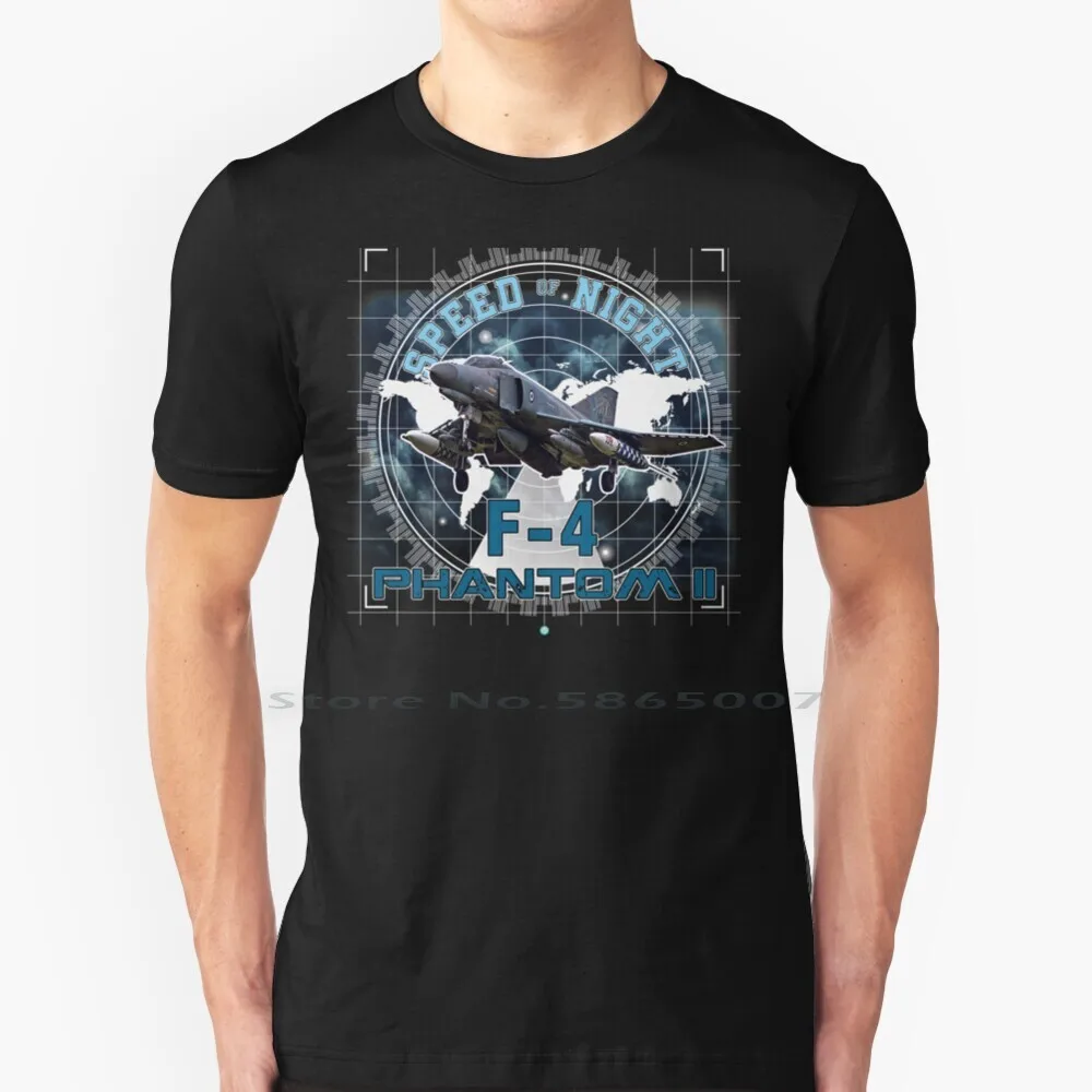 

F4 Phantom Ii Speed Of Night Airforce Pilot Gift T Shirt 100% Cotton Wildweasel Jger Pilot Navy Mcdonnell Douglas Vietnam