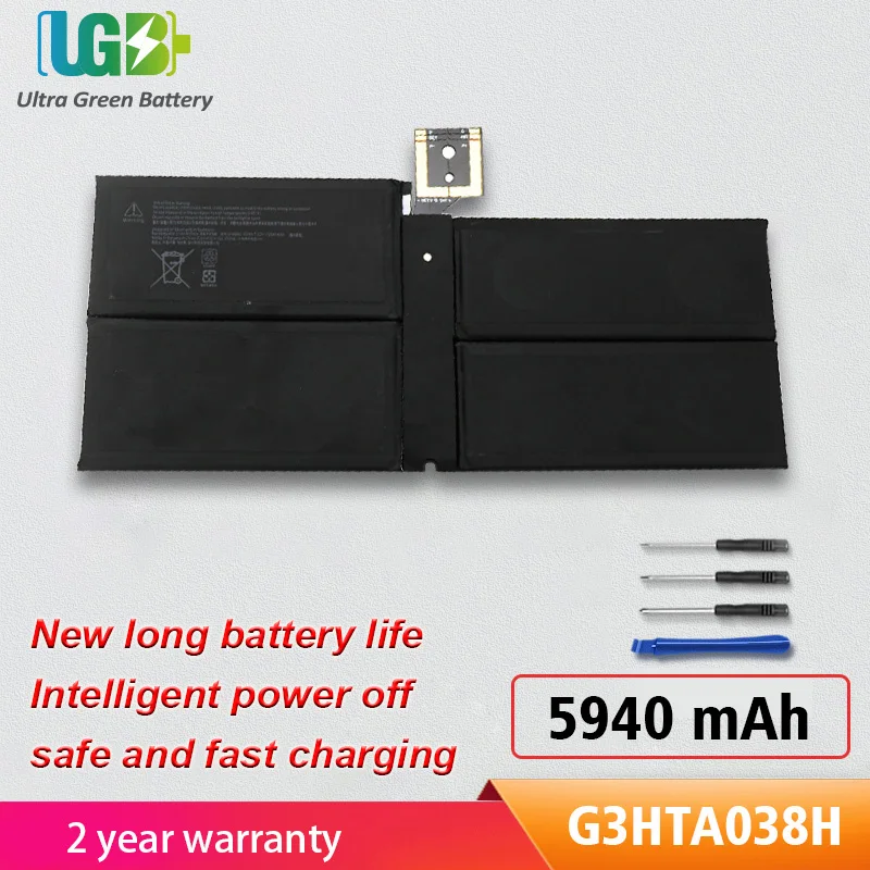 

UGB New G3HTA038H DYNM02 Battery Replacement For Microsoft Surface Pro 5/6 1796 Series Tablet 2(1ICP4/52/108+1ICP4)-2