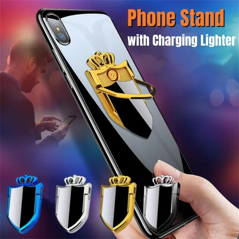 Горячая креативная Корона прикуривателя телефон кольцо зажим держатель