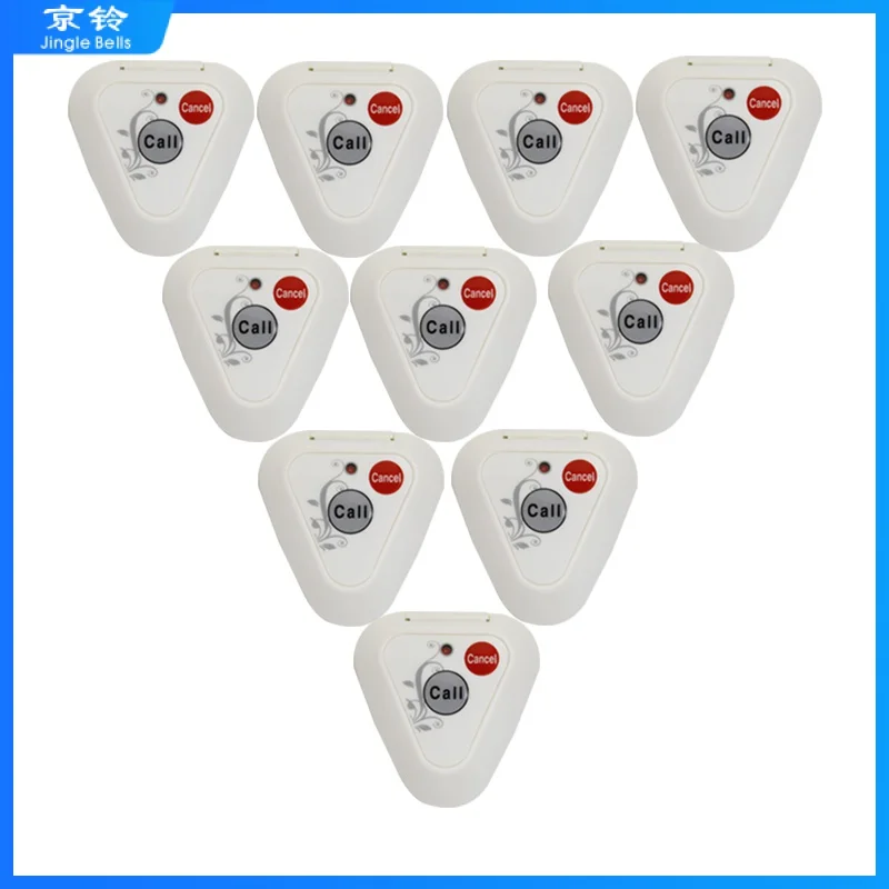 

Long Distance Wireless Calling System 10 Buttons Transmitter For Guest Restaurant Full Table Service