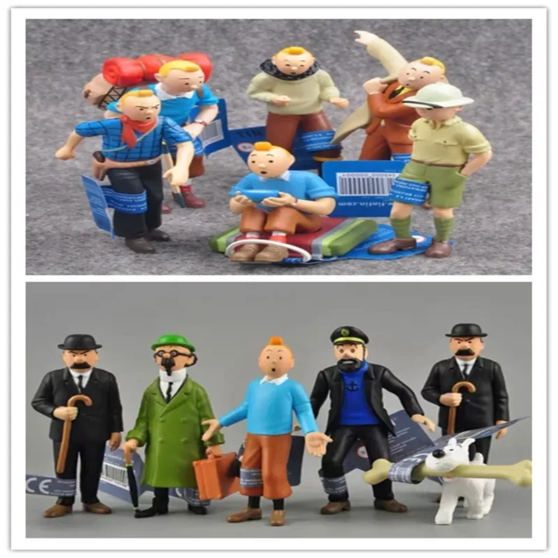 Приключения Тиннетса Арчибальд Хэдк Турнесол Милу Дудон Исследователь Фигурка