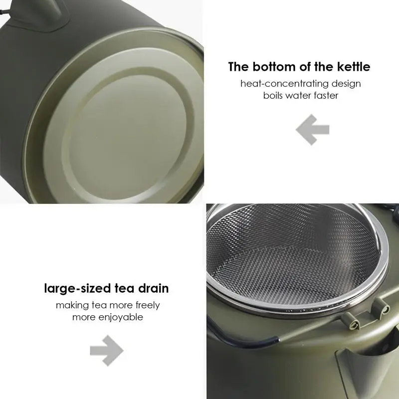 na kawę i herbatę 1 л. Znakomity czajnik do herbaty kawy. Naczynia kempingowe z kuchenką odpływu herbaty.